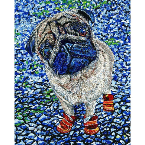 Boots White Modern Wood Framed Art Print by Symons, Melissa