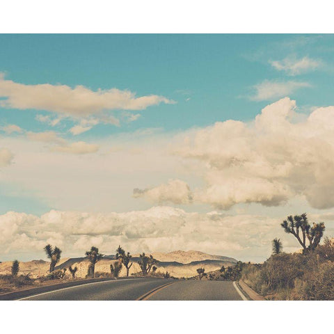 Weekend Drive White Modern Wood Framed Art Print by Soffia, Myan