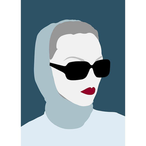 Lady No. 8 Black Modern Wood Framed Art Print by Salvadori, Sean