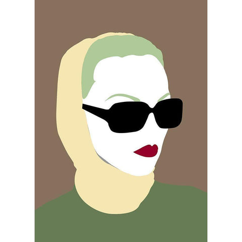 Lady No. 9 White Modern Wood Framed Art Print by Salvadori, Sean