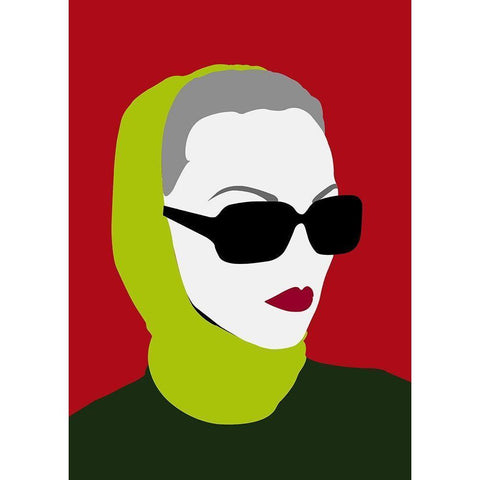 Lady No. 11 Black Modern Wood Framed Art Print by Salvadori, Sean