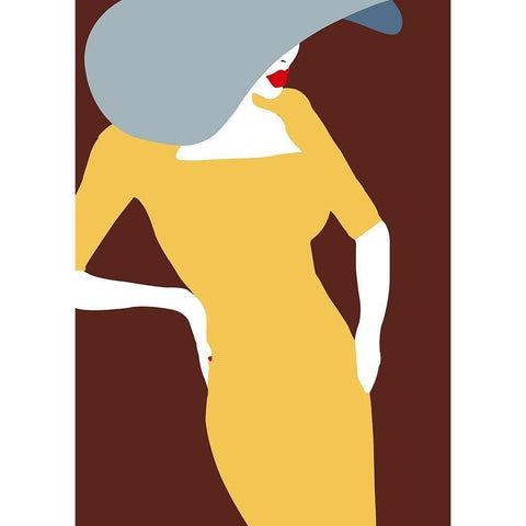 Lady No. 17 Black Modern Wood Framed Art Print by Salvadori, Sean