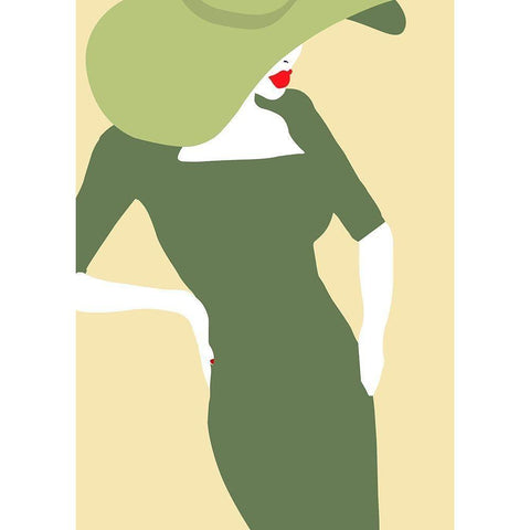Lady No. 20 Black Modern Wood Framed Art Print by Salvadori, Sean