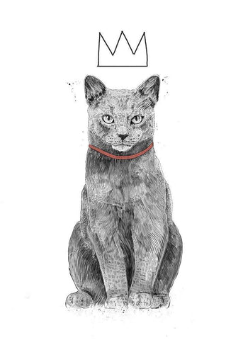 King of Everything Black Ornate Wood Framed Art Print with Double Matting by Solti, Balazs