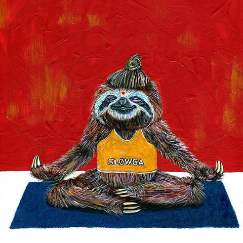 Slowga Black Modern Wood Framed Art Print by Symons, Melissa