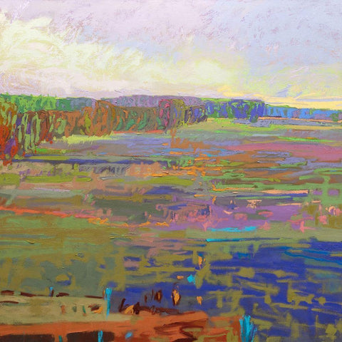 Color Field 24 White Modern Wood Framed Art Print by Schmidt, Jane