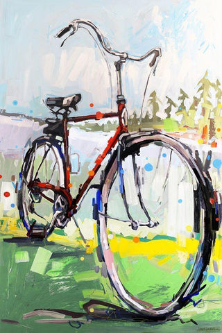 Get My Feet Up Black Ornate Wood Framed Art Print with Double Matting by Swanson, Adam