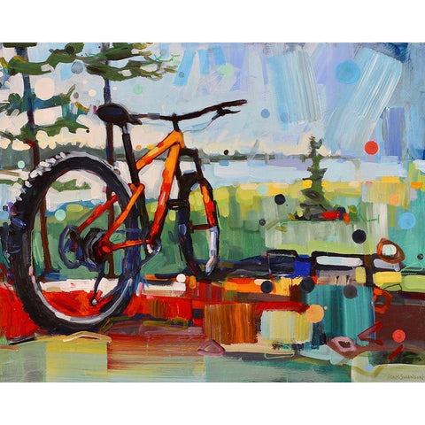 Wilder White Modern Wood Framed Art Print by Swanson, Adam