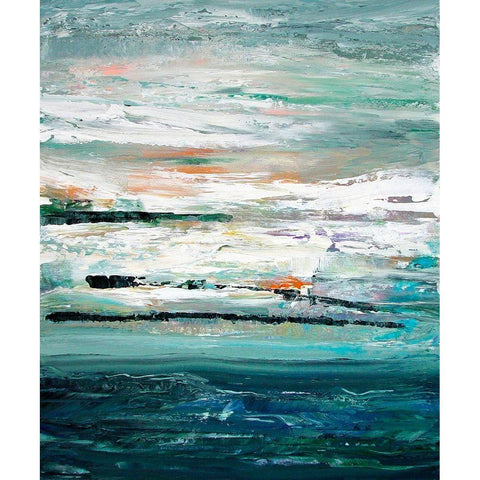 Storm Black Modern Wood Framed Art Print by Smach, Radek