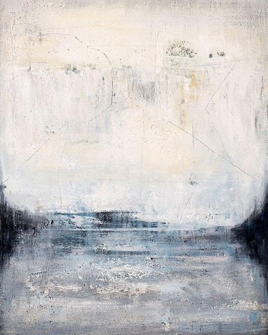 Through The Mist White Modern Wood Framed Art Print with Double Matting by Smach, Radek