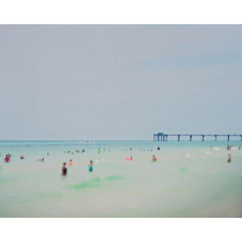 Dreams of The Gulf Coast Black Modern Wood Framed Art Print with Double Matting by Soffia, Myan