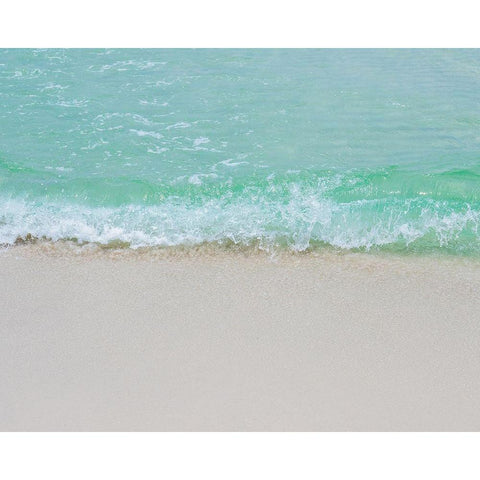 Little Waves Black Modern Wood Framed Art Print by Soffia, Myan