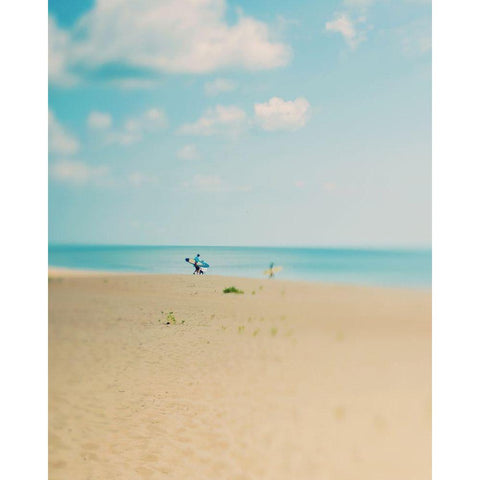 Silent Observer White Modern Wood Framed Art Print by Soffia, Myan