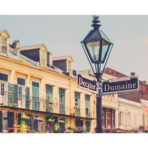 Rue de la Levee Black Modern Wood Framed Art Print by Soffia, Myan