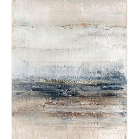 Winter Field No. 1 Black Modern Wood Framed Art Print with Double Matting by Smach, Radek