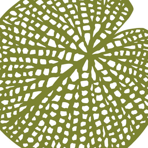 Lilypad White Modern Wood Framed Art Print with Double Matting by Sierer, Trish