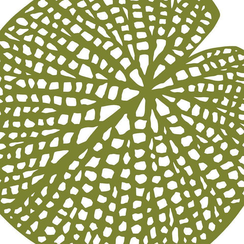 Lilypad Black Modern Wood Framed Art Print with Double Matting by Sierer, Trish