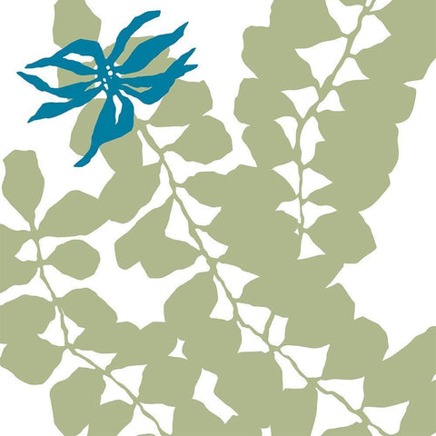 Silhouette White Modern Wood Framed Art Print with Double Matting by Sierer, Trish