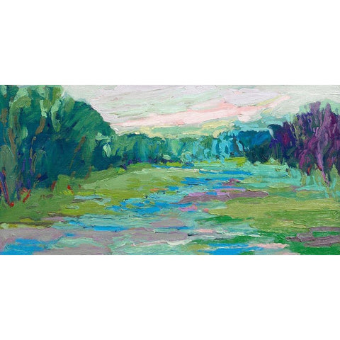 Spring Fed Creek White Modern Wood Framed Art Print by Schmidt, Jane