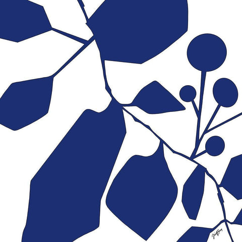 Blue Hawaii Black Modern Wood Framed Art Print with Double Matting by Sierer, Trish