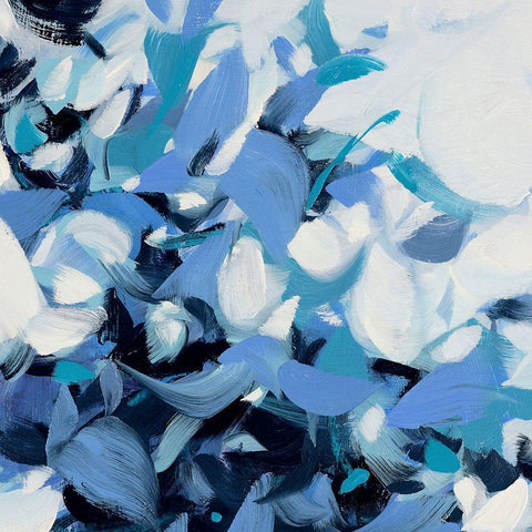 Chase No. 3 White Modern Wood Framed Art Print with Double Matting by Schmitz, Cameron