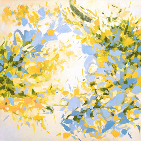 Spring Bliss Black Modern Wood Framed Art Print by Schmitz, Cameron