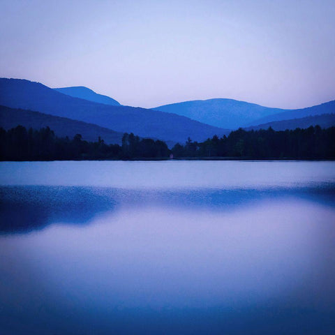 Dusk Cooper Lake Black Modern Wood Framed Art Print by Sinclair, Kelly
