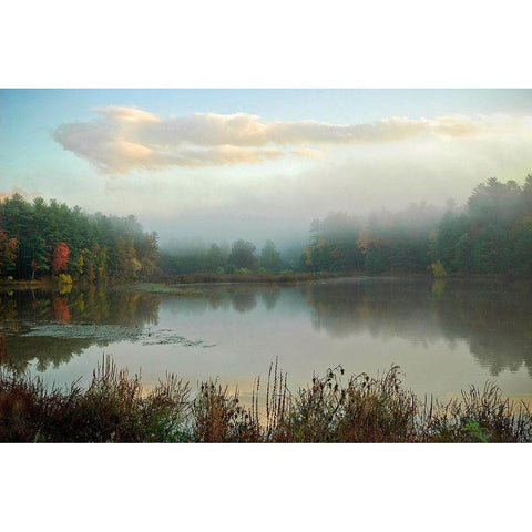 Kingston Reservoir White Modern Wood Framed Art Print by Sinclair, Kelly