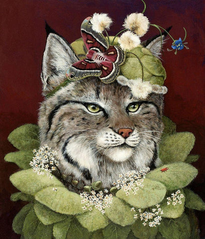 Forest Ruff White Modern Wood Framed Art Print with Double Matting by Schmitz, Carolyn