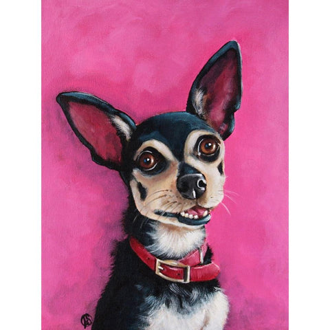 Bubba Black Modern Wood Framed Art Print with Double Matting by Stewart, Lucia