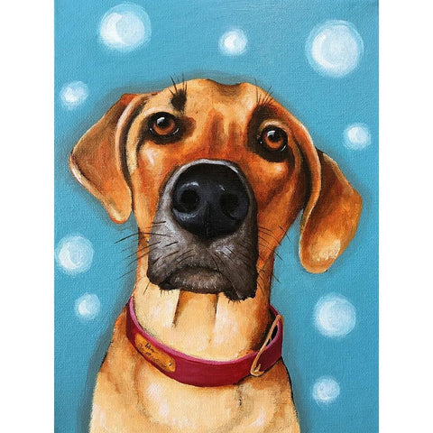 Simba Gold Ornate Wood Framed Art Print with Double Matting by Stewart, Lucia