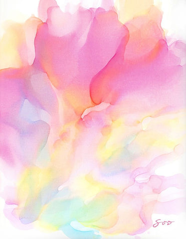 Fairytale White Modern Wood Framed Art Print with Double Matting by SoosooStudios