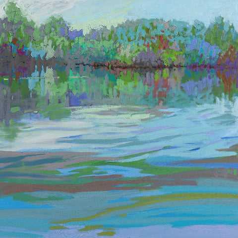 Waterways IX Black Modern Wood Framed Art Print by Schmidt, Jane