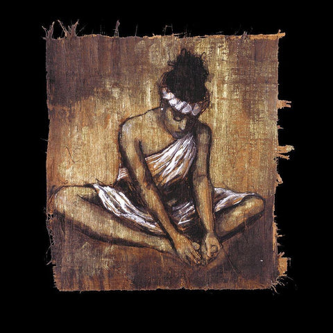 Soulful Grace II Black Modern Wood Framed Art Print with Double Matting by Stewart, Monica