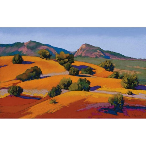 Juniper Hills Gold Ornate Wood Framed Art Print with Double Matting by Silverwood, Mary