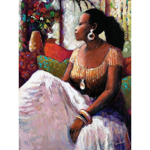 Peaceful Moment Black Modern Wood Framed Art Print by Stewart, Monica