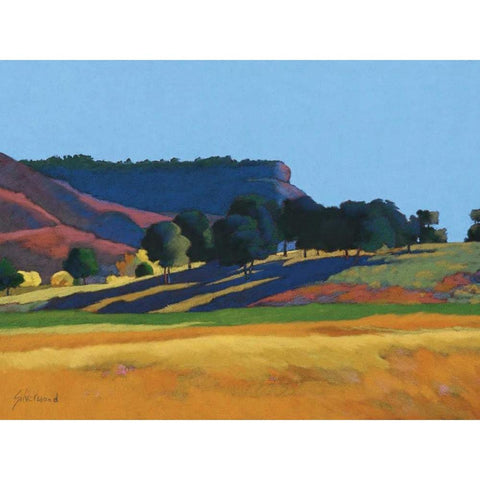 Blue Skies Black Modern Wood Framed Art Print by Silverwood, Mary