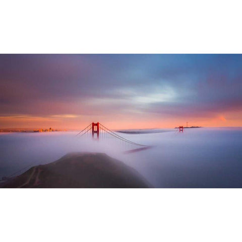 Just Another Day in the Bay Black Modern Wood Framed Art Print with Double Matting by Toby Harriman Visuals