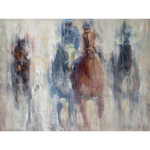 Derby 2015 White Modern Wood Framed Art Print by Tonov, Valtcho