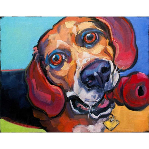 Beguile White Modern Wood Framed Art Print by Townsend, Connie R.