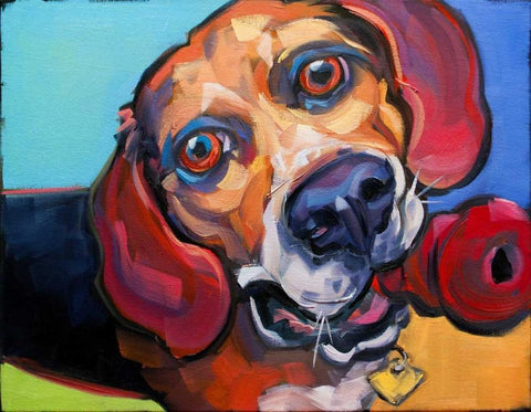 Beguile White Modern Wood Framed Art Print with Double Matting by Townsend, Connie R.