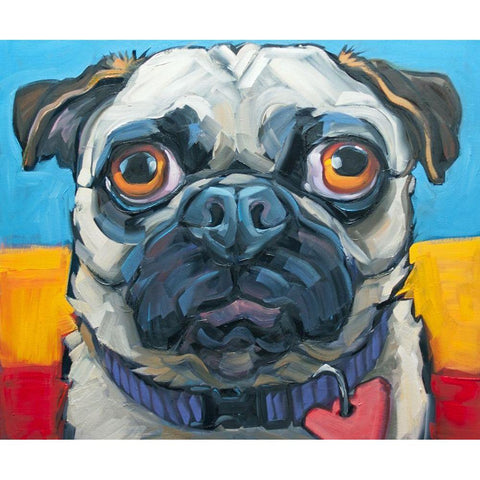 Little Big Heart White Modern Wood Framed Art Print by Townsend, CR