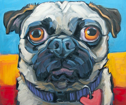 Little Big Heart White Modern Wood Framed Art Print with Double Matting by Townsend, CR