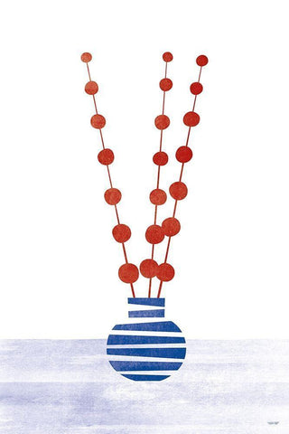 Flowers Black Ornate Wood Framed Art Print with Double Matting by Tomas Design