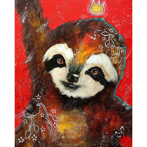 A Heart Filled with Joy Black Modern Wood Framed Art Print with Double Matting by The Secret Hermit