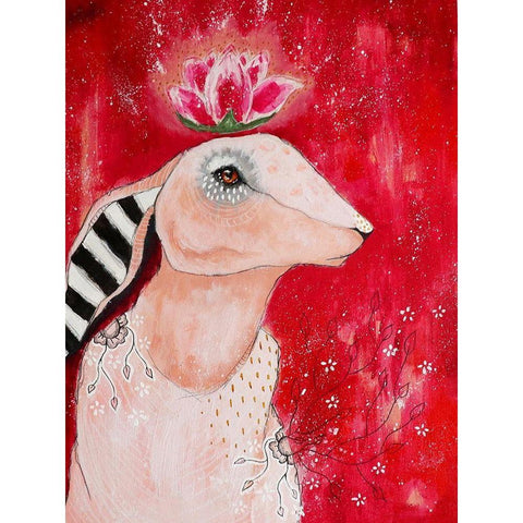 Deep Inside Black Modern Wood Framed Art Print by The Secret Hermit