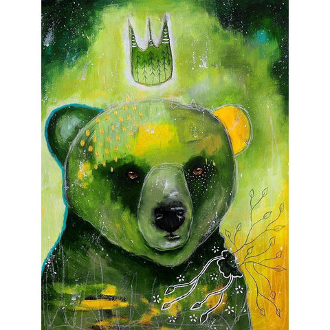 Natures Voice White Modern Wood Framed Art Print by The Secret Hermit