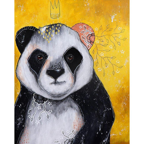 Of Fur and Friendship Black Modern Wood Framed Art Print with Double Matting by The Secret Hermit