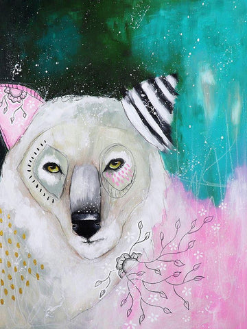 Run Away with Your Dreams White Modern Wood Framed Art Print with Double Matting by The Secret Hermit