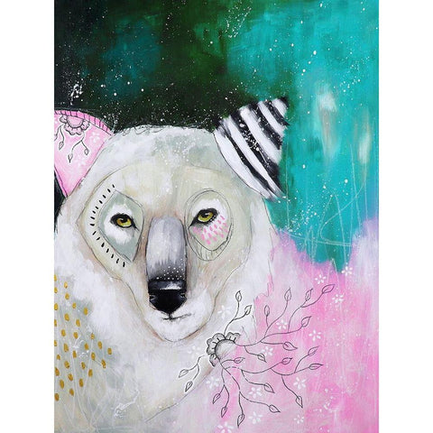 Run Away with Your Dreams Black Modern Wood Framed Art Print by The Secret Hermit